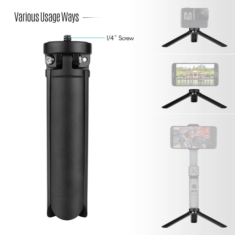 Mini Desktop Tripod Stand Gimbal Stabilizer Black - Image 4