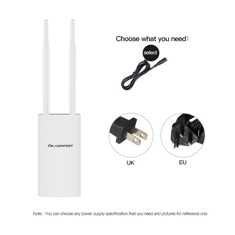 Dual-Band Outdoor Wireless AP Router White