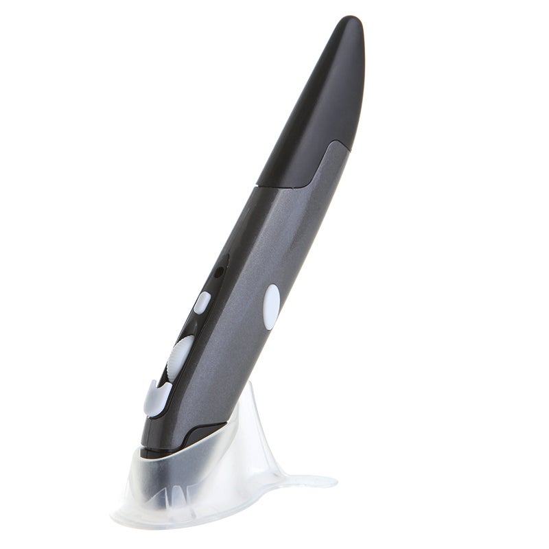 Generic - Laptop and Desktop Wireless Mouse Black and Gray - Image 1