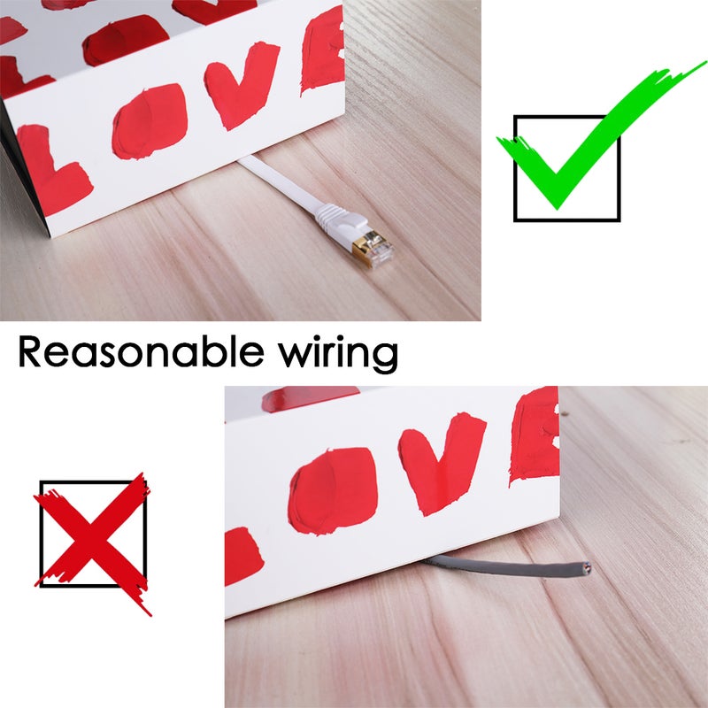 Internet Flat Lan Network Cable White  - Image 4