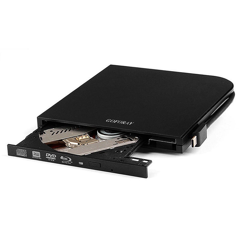 Generic - USB 3.0 Type-C Blu-Ray Drive External DVD Recorder Black - Image 1