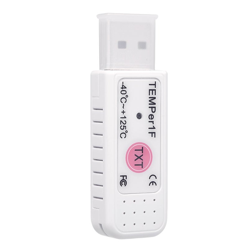 USB Thermometer Temperature Sensor Data Logger Recorder White