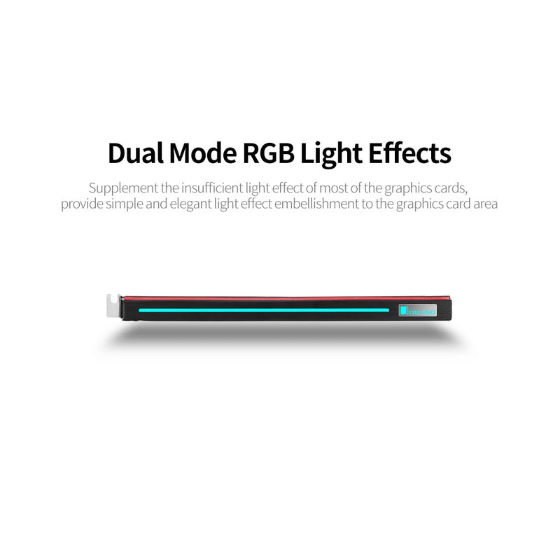 Graphics Card Cooling Fan RGB Effect For NVIDIA GTX/AMD Black