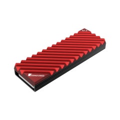 Generic M.2-3 Aluminum Heat Sink Tool-Free Design Radiator With Thermal Pad Red  - Image 1