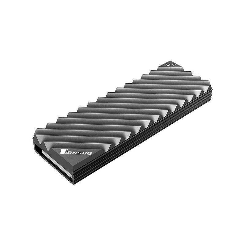 Generic M.2-3 Heat Sink Aluminum Heat Sink Tool-Free Design Radiator with Thermal Pad Grey  - Image 1