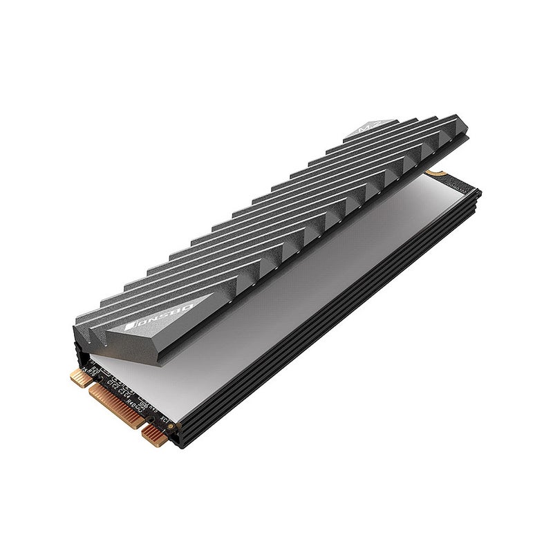 Generic M.2-3 Heat Sink Aluminum Heat Sink Tool-Free Design Radiator with Thermal Pad Grey  - Image 2