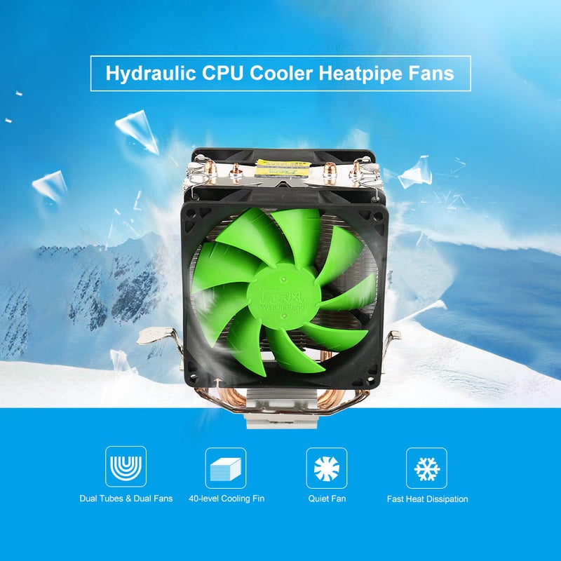 Generic Hydraulic CPU Cooler Heatpipe Fans For Intel 1366 Multicolour  - Image 4