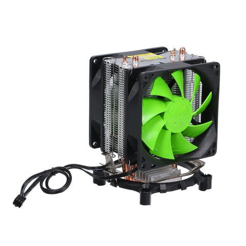 Hydraulic CPU Cooler Heatpipe Fans For Intel 775 Multicolour