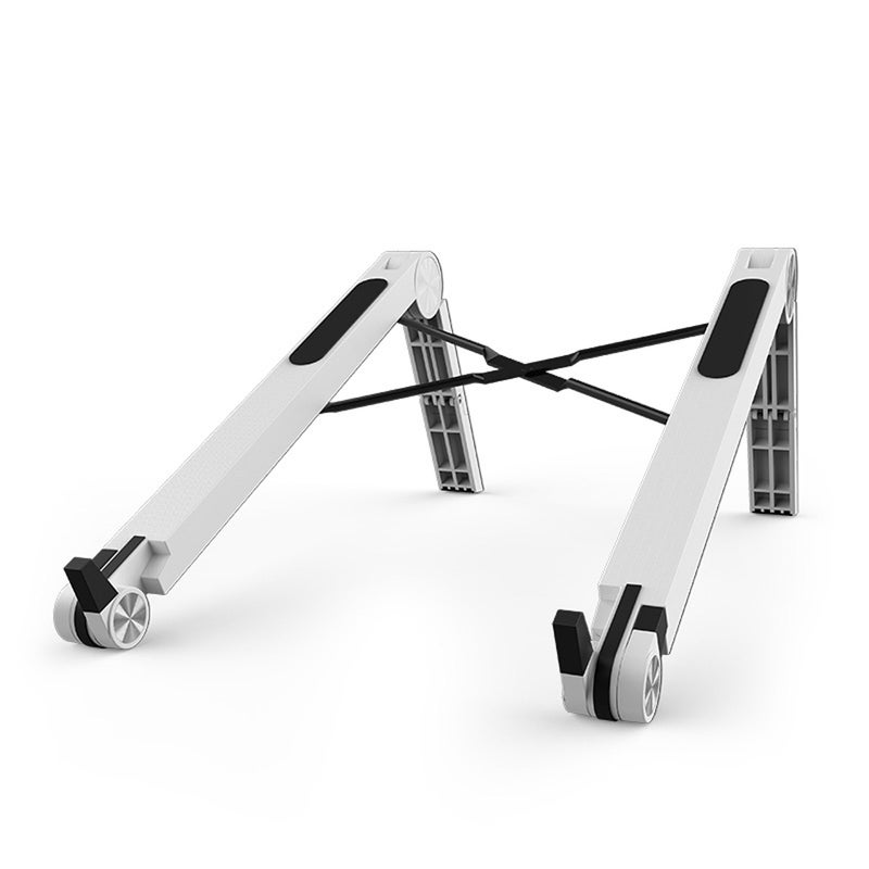 X-Shape Adjustable Foldable Lightweight Laptop Stand White  - Image 5