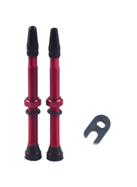 3-Piece Tubeless Tire Presta Valve Stem And Adapter Set 5.1x2x1.7cm
