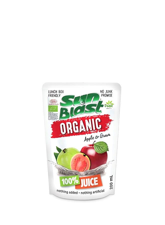 Sun Blast Organic Apple And Guava Juice 200grams  - Image 1