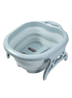Generic Foot Soaking Bath Basin With Massage Roller Light Green 21cm  - Image 1