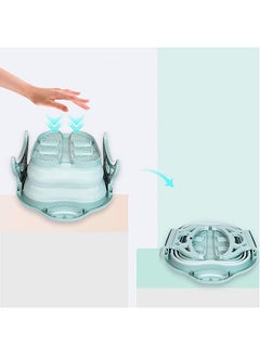 Generic Foot Soaking Bath Basin With Massage Roller Light Green 21cm  - Image 3