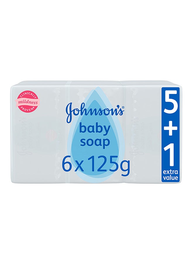 Johnson's - Baby Soap, 125g, Pack Of 6 - Image 1