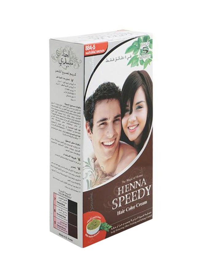هينا سبيدي كريم سبيدي لصبغ الشعر 884-5 بني طبيعي - Image 1