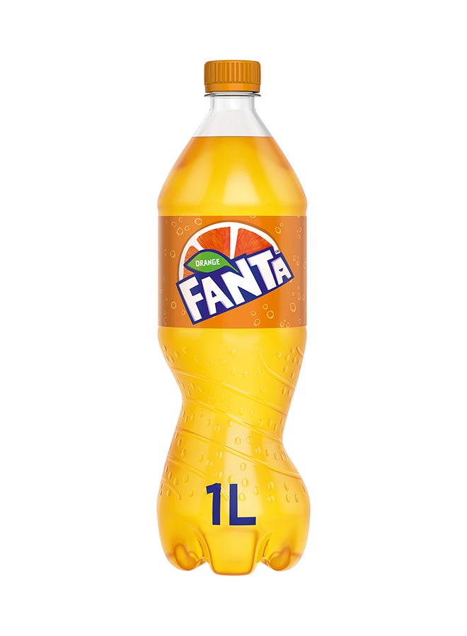 Fanta Carbonated Soft Drink Pet Bottle Orange 1Liters - Image 1