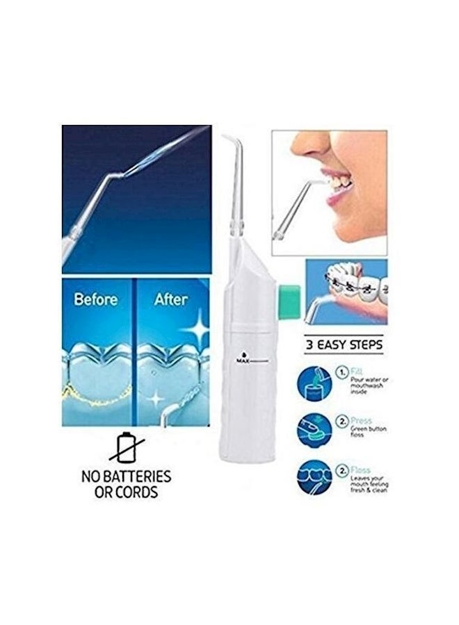 Power Floss - Portable Air Floss Water Pick Green/White - Image 1