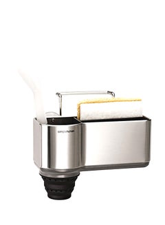 simplehuman Stainless Steel Sink Caddy Silver 15cm  - Image 1