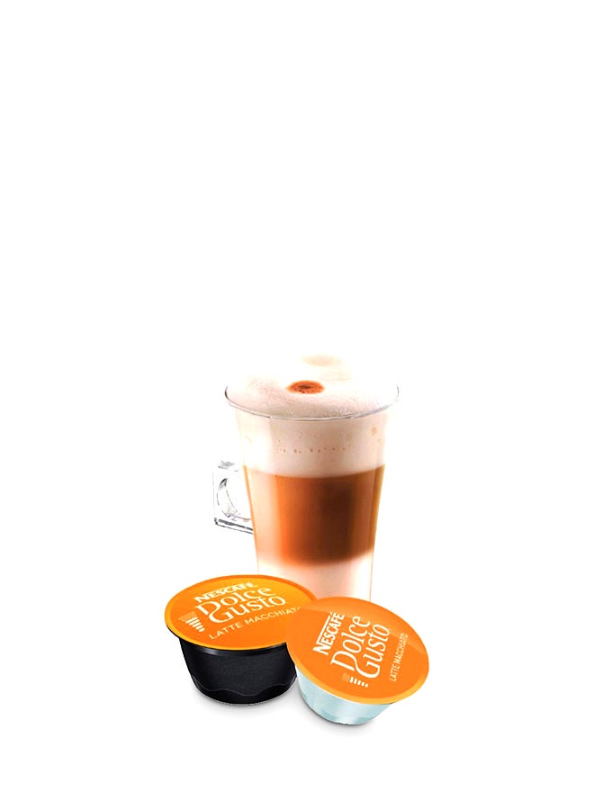 نسكافيه كبسولات لاتيه ماكياتو لماكينة دولتشي غوستو 194جرام عبوة من 16 قطعة - Image 1