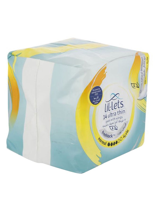 ليل ليتس فوط صحية رفيعة ألترا، 14 قطعة - Image 1
