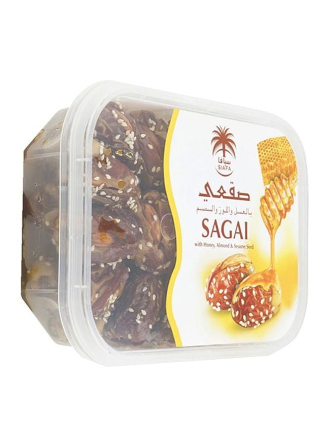 Siafa - Sagai Honey, Almond & Sesame Seed Dates 400grams - Image 1