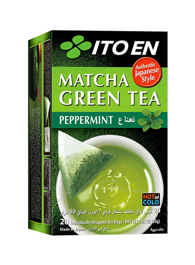 Ito En Peppermint Matcha Green Tea 20 Bags 30grams  - Image 1