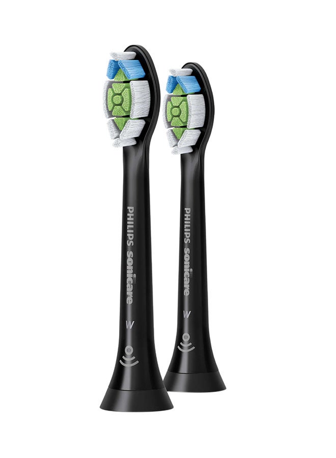 PHILIPS SONICARE - W2 Optimal White Standard Sonic Toothbrush Heads With 2 Year Warranty Medium  Black - Image 1