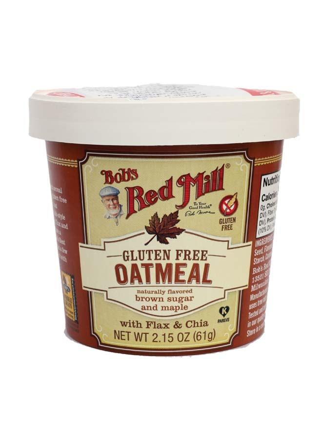 بوبز ريد ميل دقيق الشوفان الخالي من الغلوتين وسكر بني طبيعي بنكهة القيقب 61جرام - Image 1