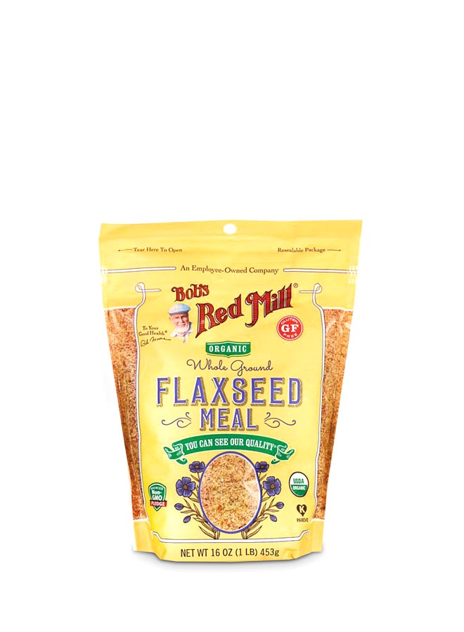 بوبز ريد ميل بذر كتان عضوي مطحون 453جرام - Image 1