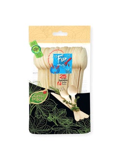 Fun Wooden Spoon Set Pack Of 25 Beige  - Image 1