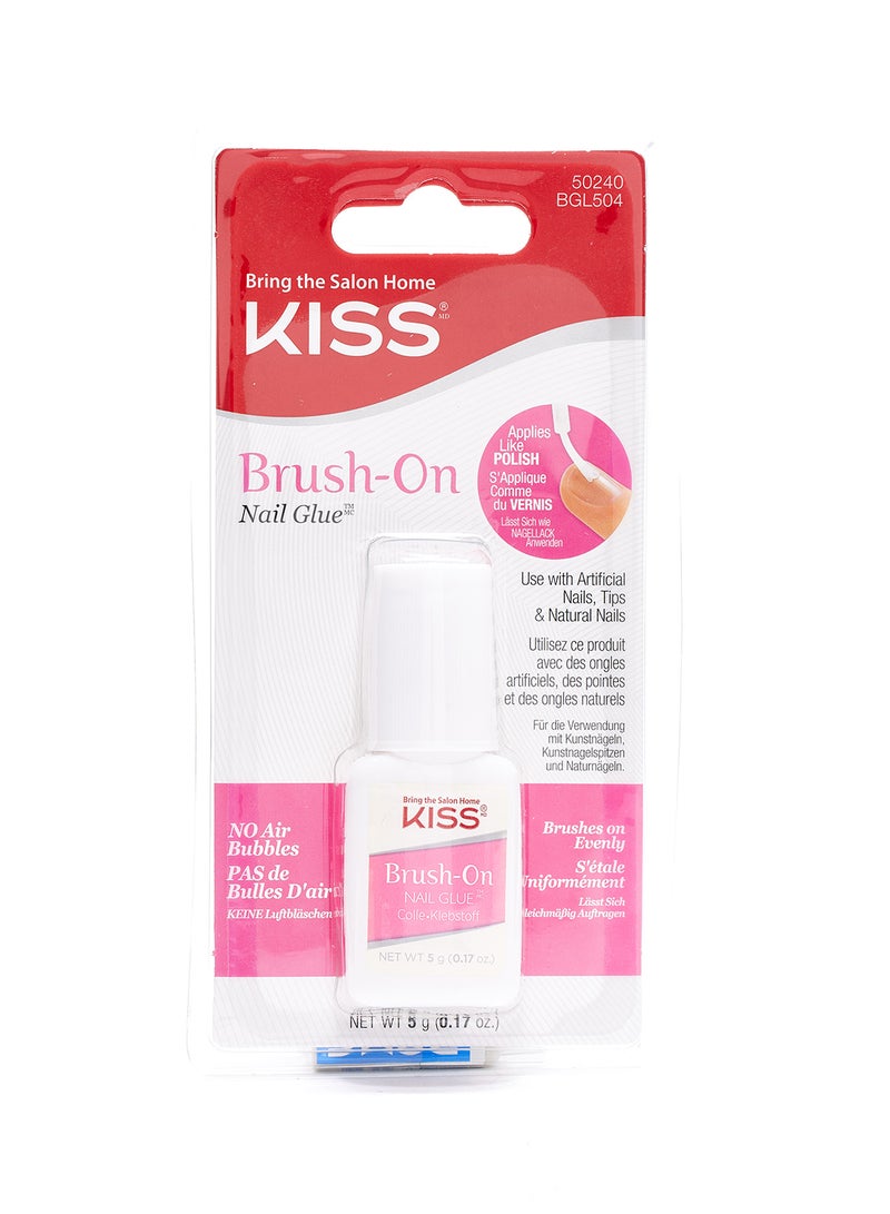 KISS - Brush-On Nail Glue Clear - Image 1