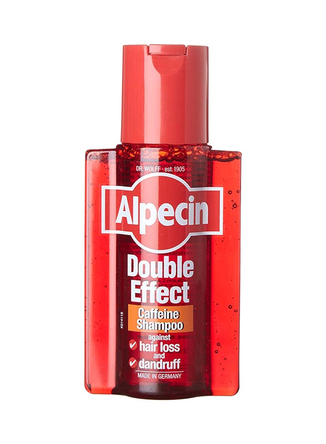 Alpecin Double Effect Dandruff And Hair Loss Caffeine Shampoo Clear 200ml  - Image 1