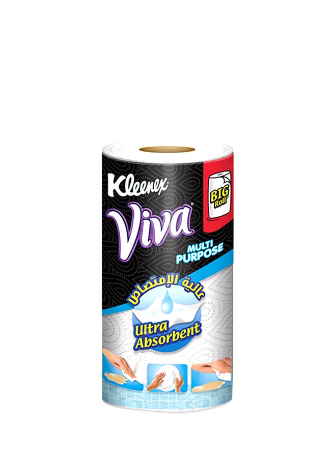 Kleenex 2 Ply Multi Purpose Kitchen Towel Rolls 90 Sheets White  - Image 1
