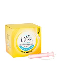 16-Piece Regular Compact Applicator Tampon Pink