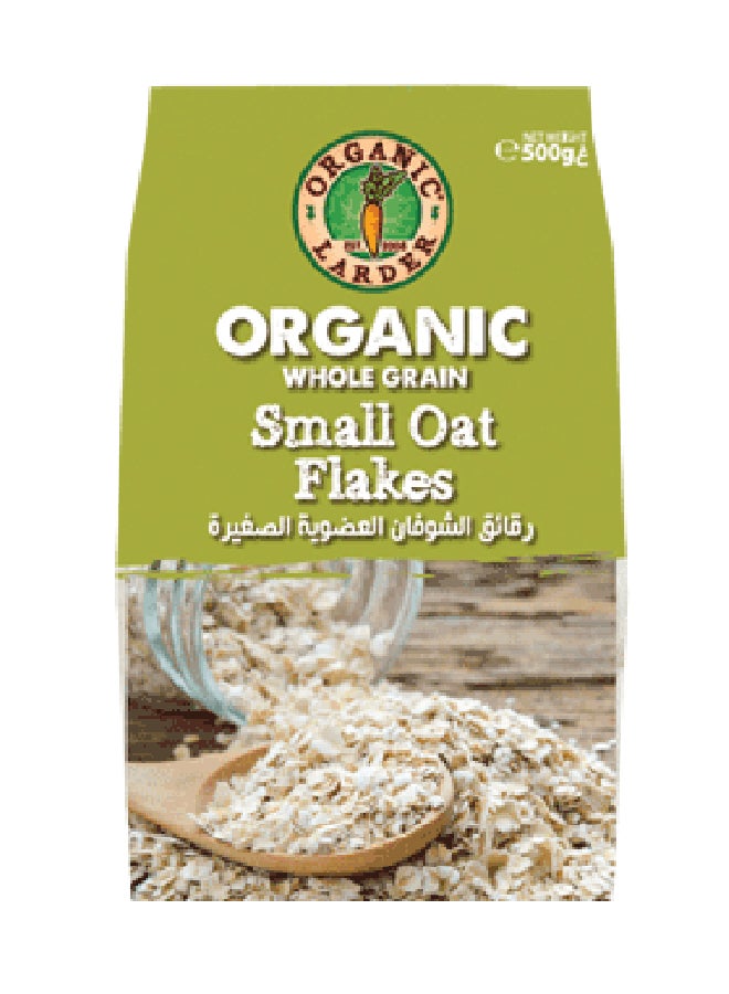 Organic Larder Organic Small Oat Flakes 500grams - Image 1