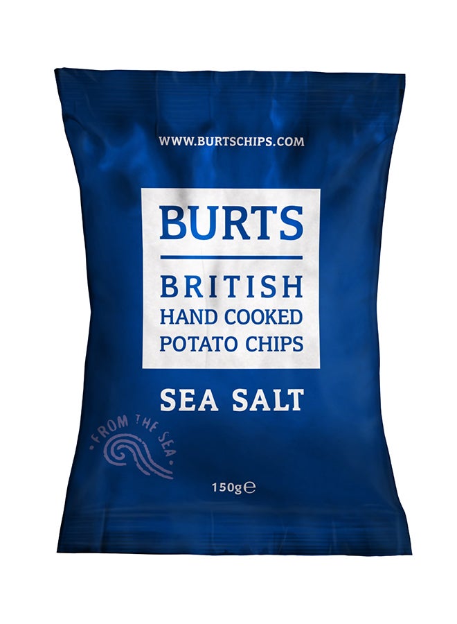 Burts - British Hand Cooked Potato Chips Sea Salt 150grams - Image 1