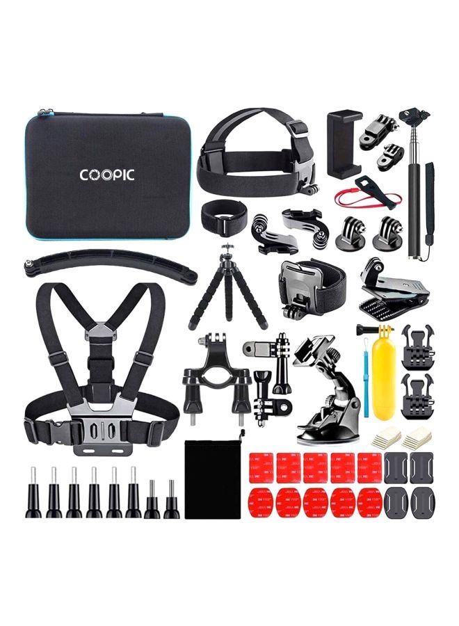 Coopic 58-In-1 Action Camera Accessories Kit Multicolour - Image 1