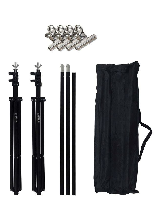 Coopic Adjustable Photography Background Stand Kit White/Black/Green - Image 2