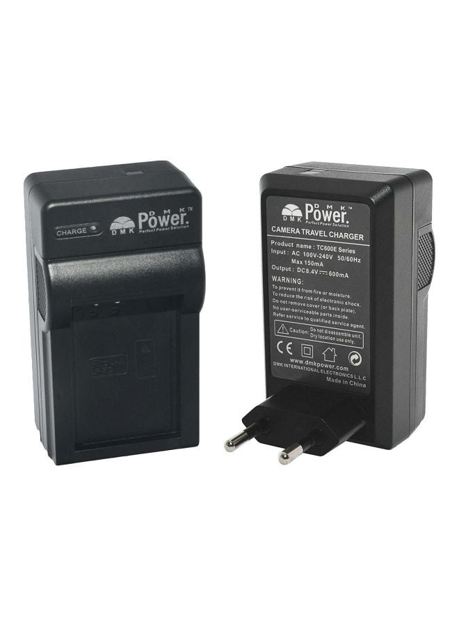 DMK Power 1050.0 mAh Rechargeable Lithium-Ion Battery With Charger Set For Canon Cameras Black - Image 2