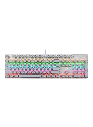 Retro Punk Round Key Wired Keyboard White/Green/Pink - v1602324547/N40864331A_1