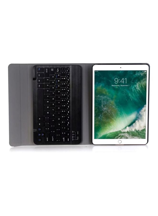 بي جي لوحة مفاتيح لاسلكية مع غطاء مُصممة لجهاز أبل آي باد 10.2 أسود/أزرق - Image 4