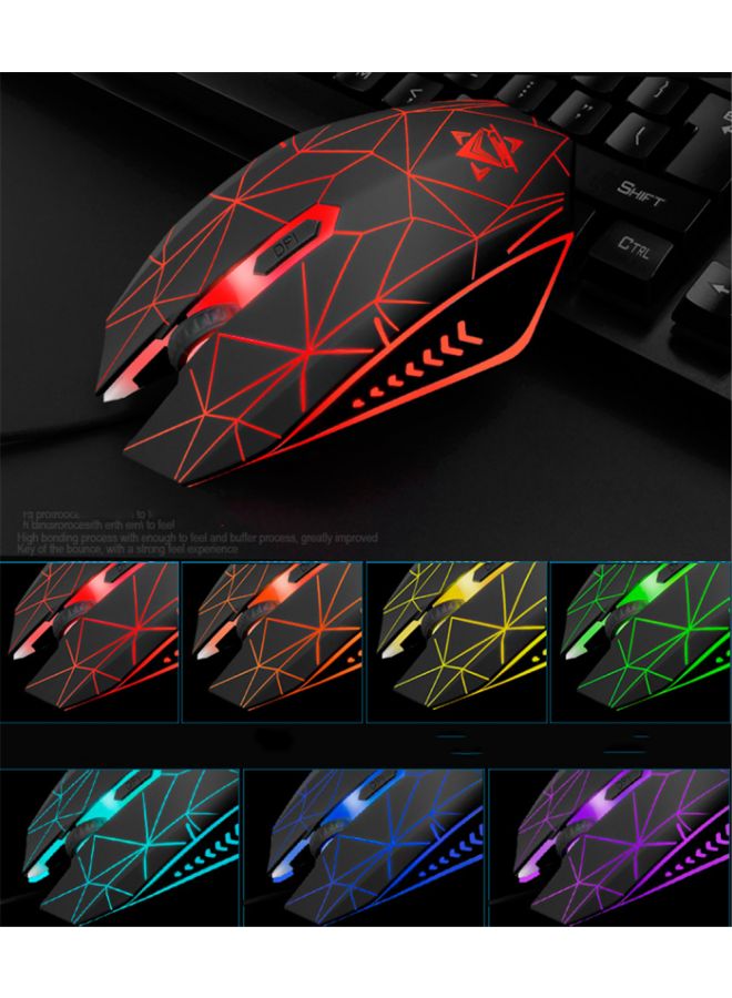 BG - K59 Gaming Keyboard With Mouse And Headset Black/Red - Image 1