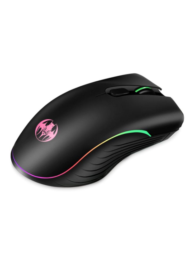 BG 6-Button Wireless Optical Mouse Black/Green - Image 2
