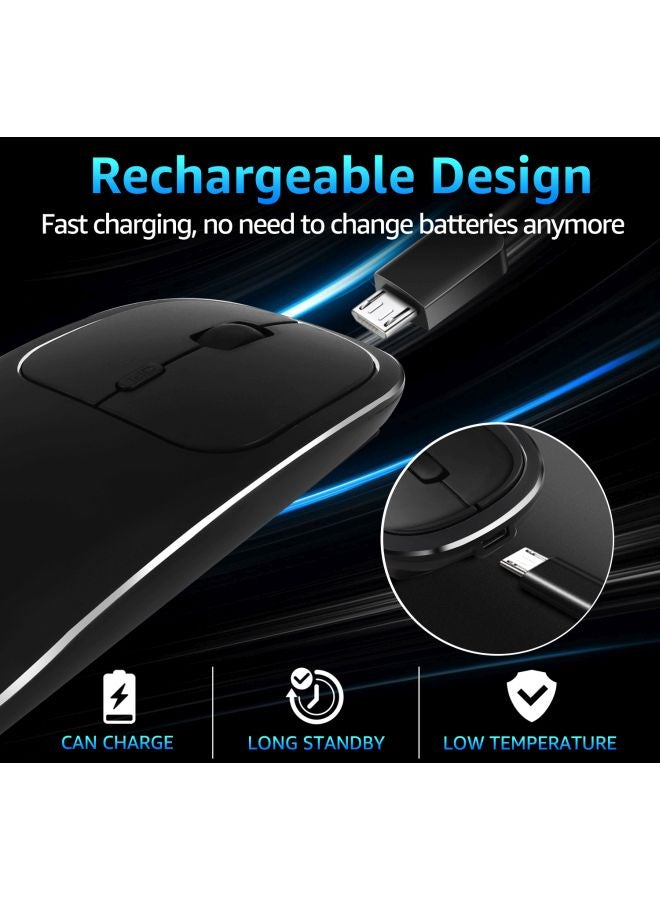 Rechargeable Wireless Optical Mouse Black/Silver - v1602324636/N40864698A_7