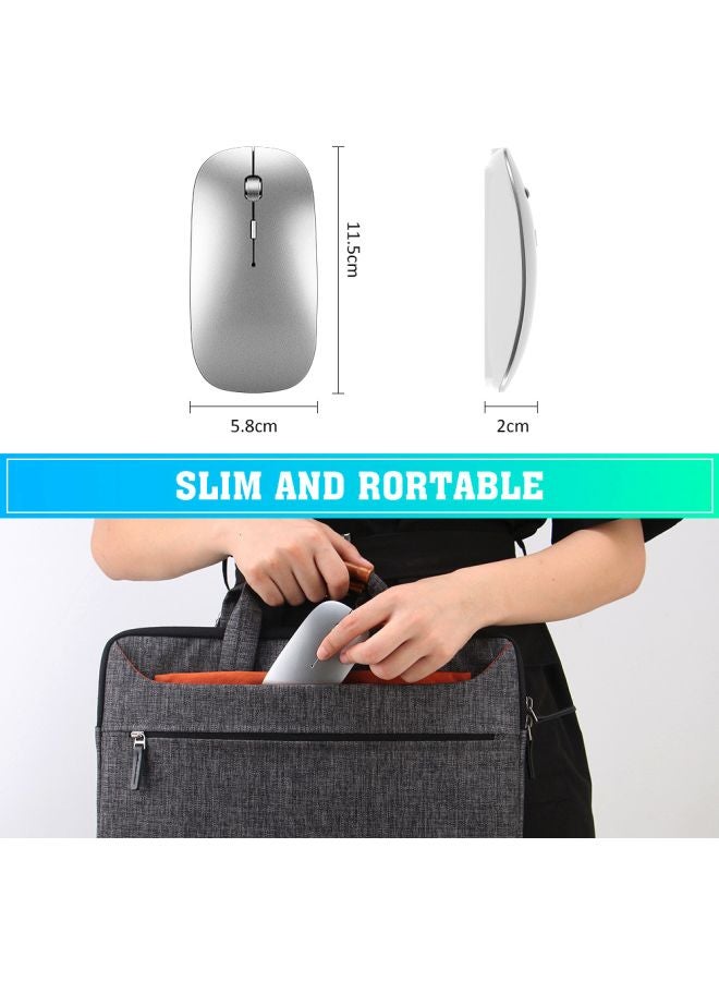 BG - Wireless Dual Mode Mouse Silver - Image 1
