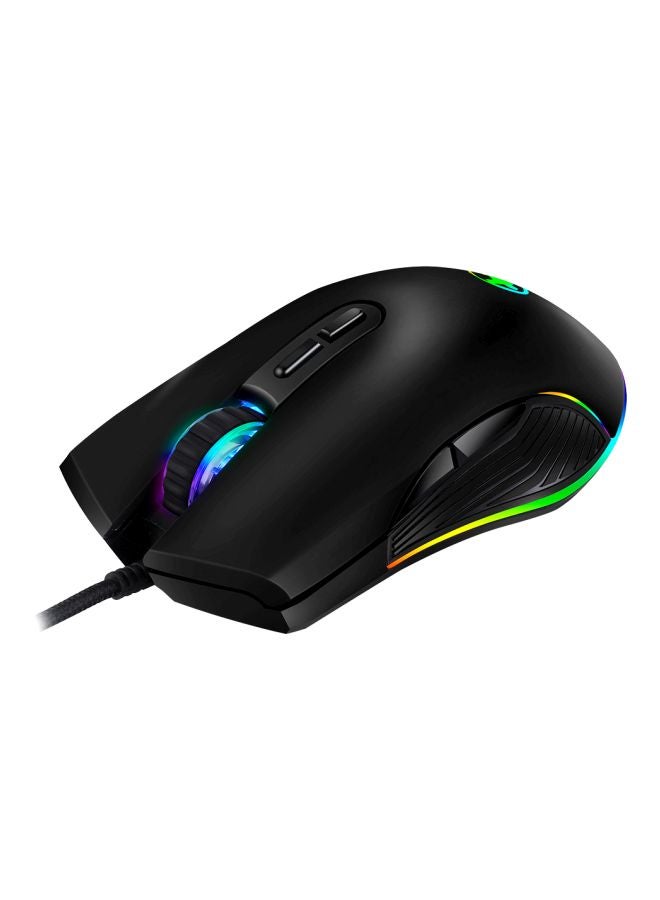 BG Wired Optical Gaming Mouse Black/Blue/Silver  - Image 1