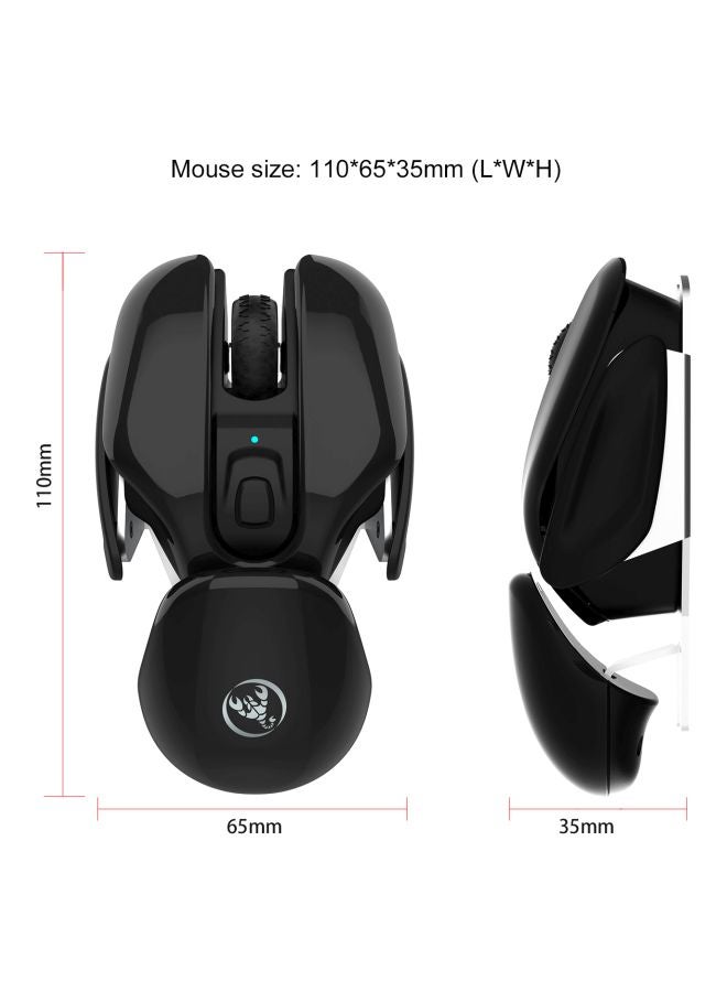 بي جي ماوس ألعاب لاسلكي T37 أسود - Image 4