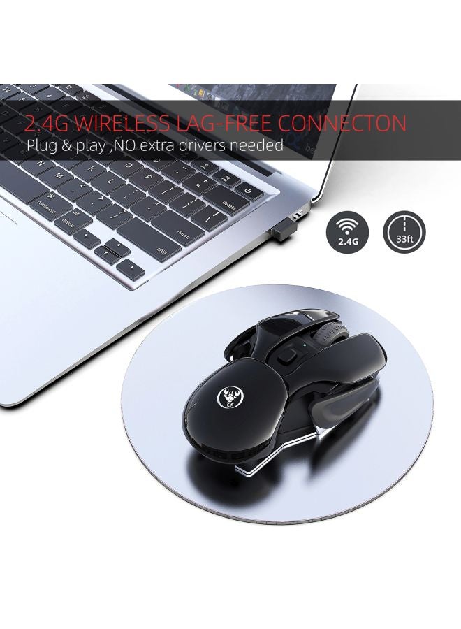 بي جي ماوس ألعاب لاسلكي T37 أسود - Image 5