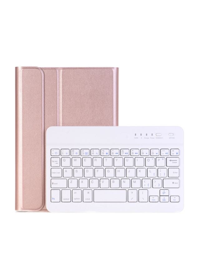 BG Bluetooth Keyboard With Holster For Samsung T290 Tab A2 Pink/White - Image 1