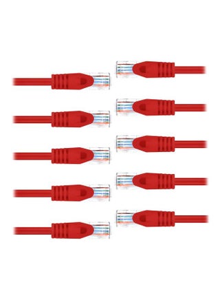 Pack Of 10 Cat5e Ethernet Patch Cable Red - v1602324841/N40994195A_1
